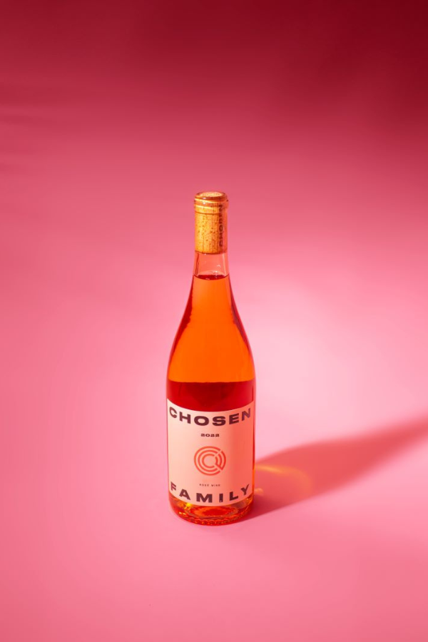 Bottle of Chosen Family Wine Rosé